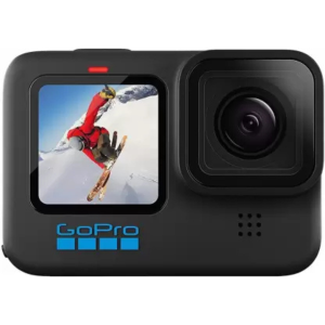 GoPro Hero 10 Waterproof with Front LCD and Touch Rear Screens, Webcam, Stabilization Sports and Action Camera